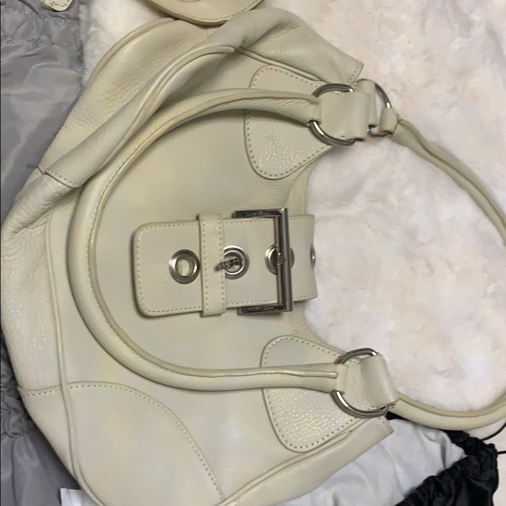 Small white Prada bag